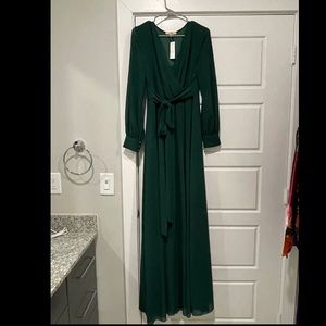 Baltic Born - Hunter Green Lydia Maxi Dress